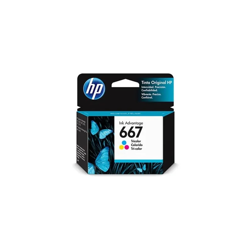 Cartucho HP 667 Color 3YM78AL HP2375 HP2775