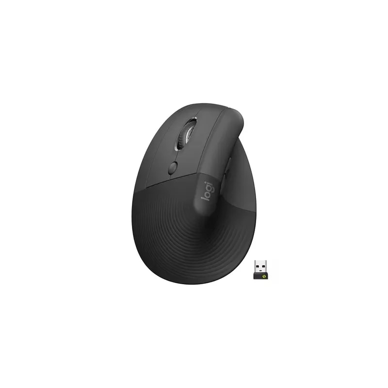 Mouse Logitech Ergonomic Lift Left Vertical Bluetooth 4000 DPI Grafito - Mano Izquierda