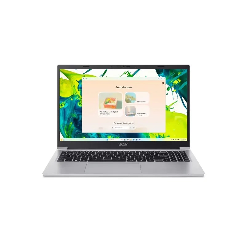 Notebook Acer Aspire Lite CI3-N350 -8GB-128GB SDD-GRIS-15.6"FHD-W11-TECLADO Ingles