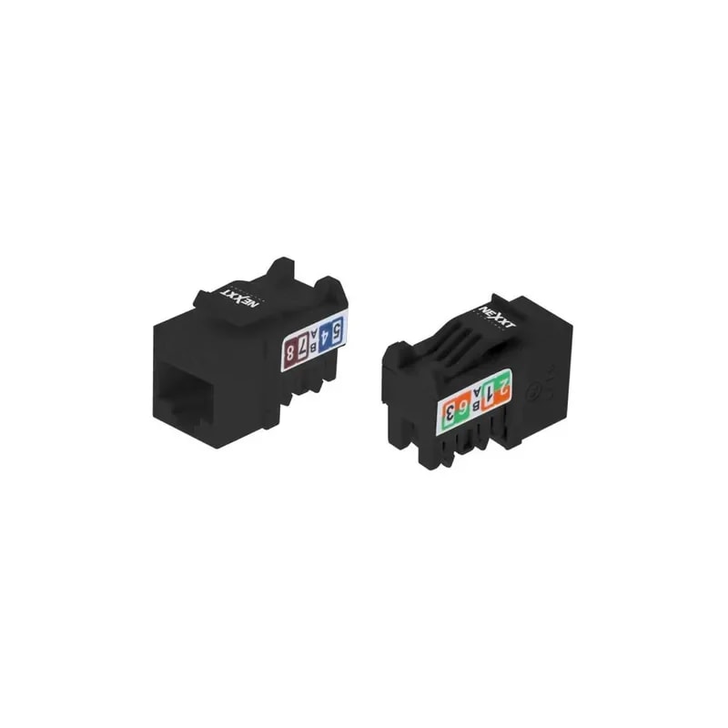 Jack Keystone Nexxt Tipo 110 CAT 6 Negro