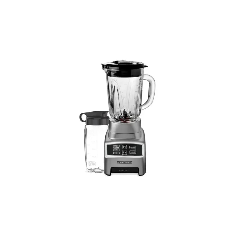 Licuadora Black & Decker - Pulverix- 3VELOCIDAD- 1.5 Lt- 700W- 6 Cuchillas + Vaso Personal 500ML