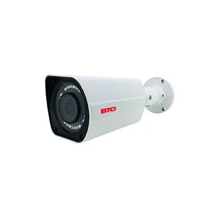 Cámara Seguridad BTG Bolide Tipo Bala 4 En 1 2MP IR LED 2.8-23MM Blanca Varifocal