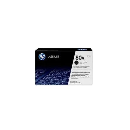 Toner HP 80A Negro Para Laserjet PRO 400 / M401 / M425 Rinde 2.700 Páginas