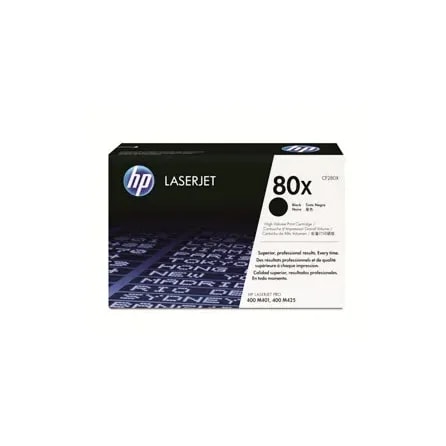 Toner HP 80X Negro Para Laserjet PRO 400 / M401 / M425 Rinde 6.900 Pags