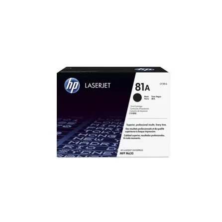 Toner HP 81A Negro Para M630 Rinde 10,500 Paginas
