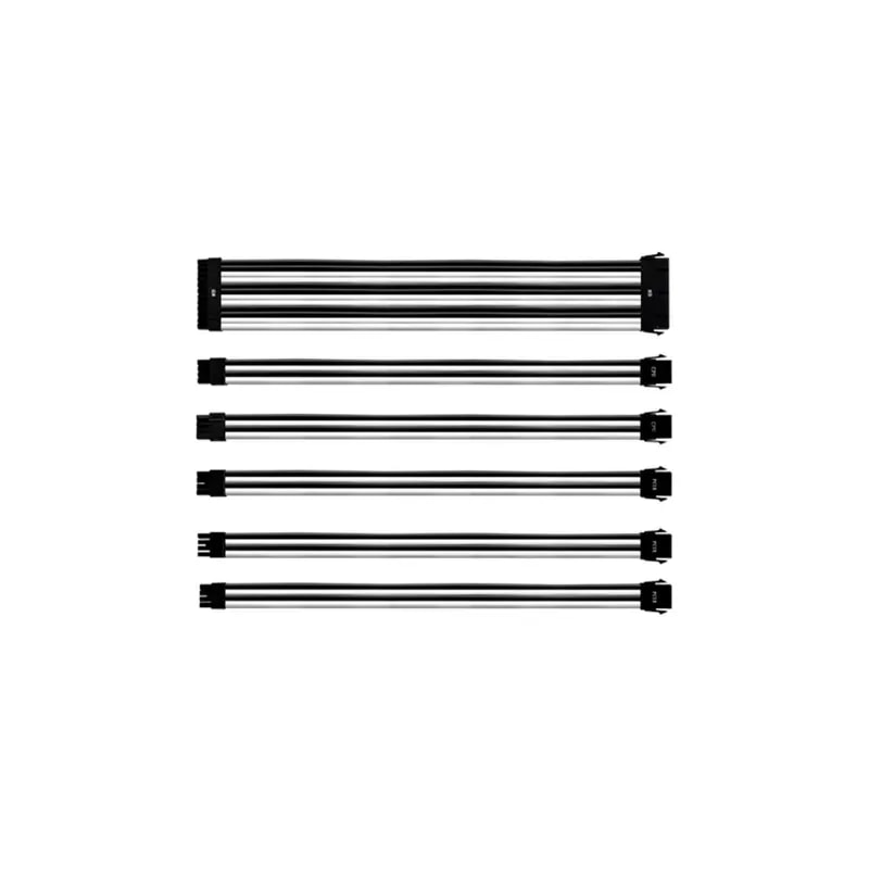 Extension De Cable De Fuente Universal Cooler Master Blanco Y Negro