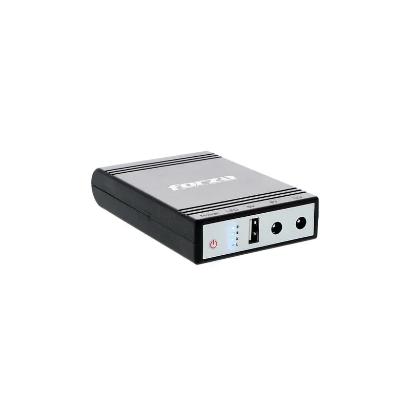 Mini UPS Y Banco De Batería Forza Portable 14W 5 / 9 / 12VDC USB