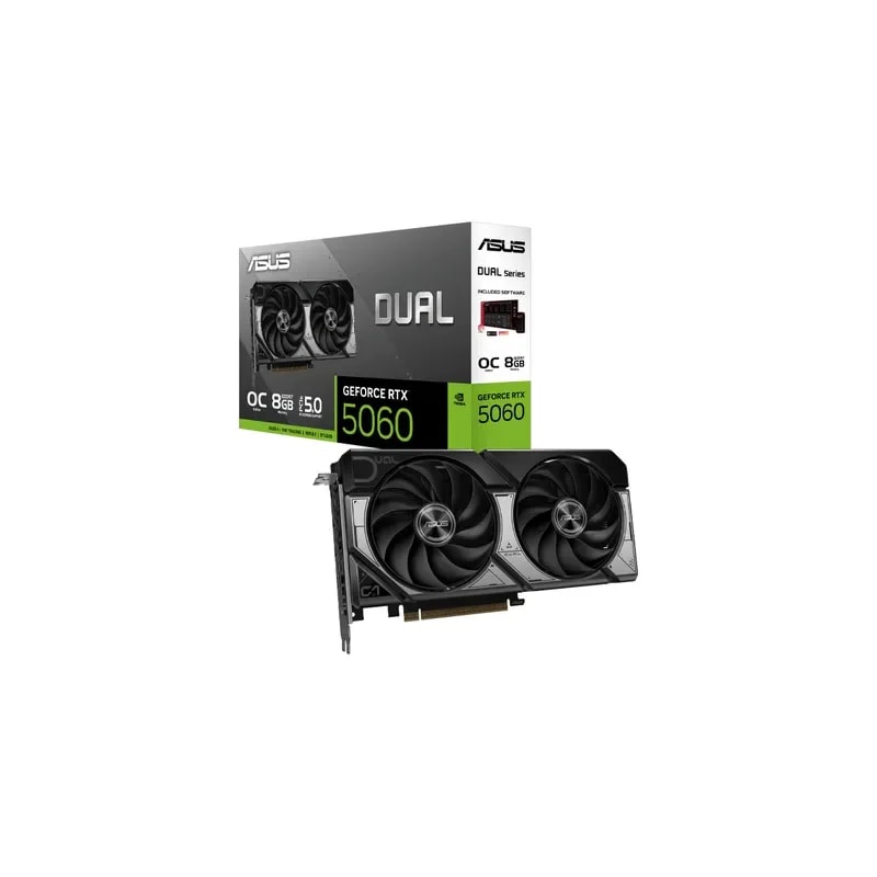 Tarjeta De Video ASUS Dual Geforce RTX 5060 8GB GDRR7 OC Edition PCIe5.0 Hdmi-dp