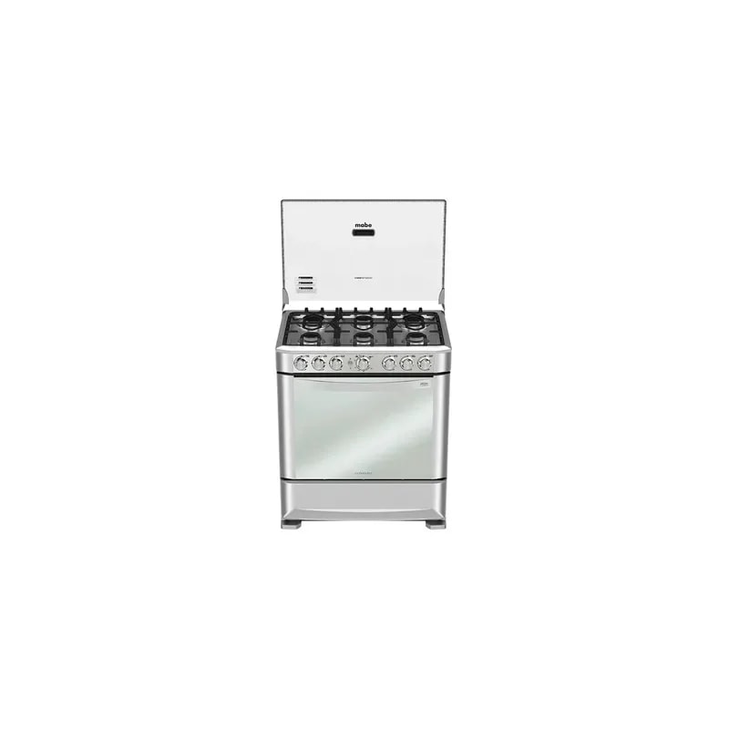 Cocina A GAS Mabe 30" 6 Hornillas Grill - Silver