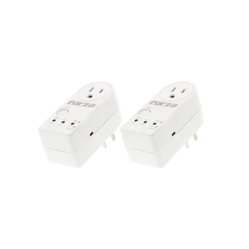 Protector De Voltaje Forza 1800W 900J 1 Salida 110V Blanco Pack 2