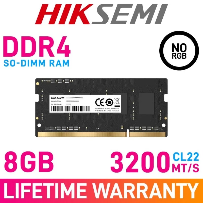 Sodimm Hiksemi 8GB DDR4 3200MHz Hikvision