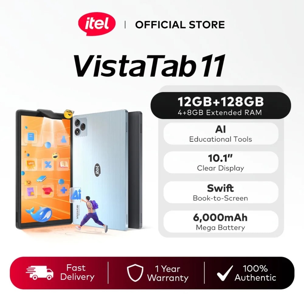Itel Vista TAB 11 10.1" LTE 12GB RAM (4GB+8GB Extendida) + 128GB- Gitreils