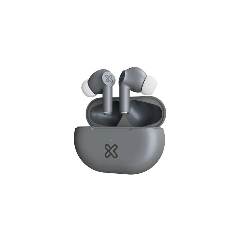 Audifono + Microfono Klip Xtreme IN EAR Bluetooth - Tactil - Estuche De Carga - Gris