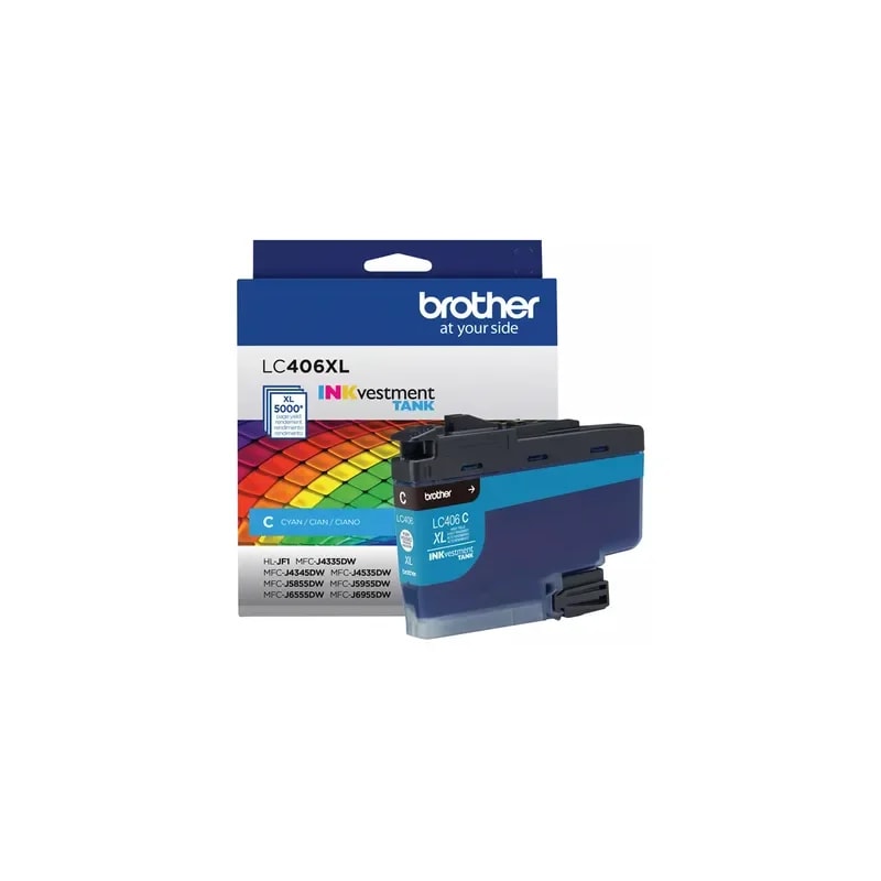Cartucho De Tinta Cyan Brother LC406XLCS Compatible MFCJ6955DW