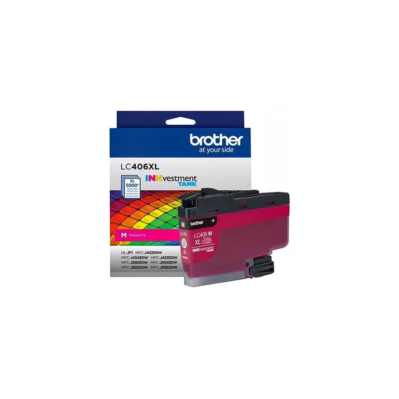 Cartucho Brother Magenta LC406XLMS - Impresora MFCJ6955DW