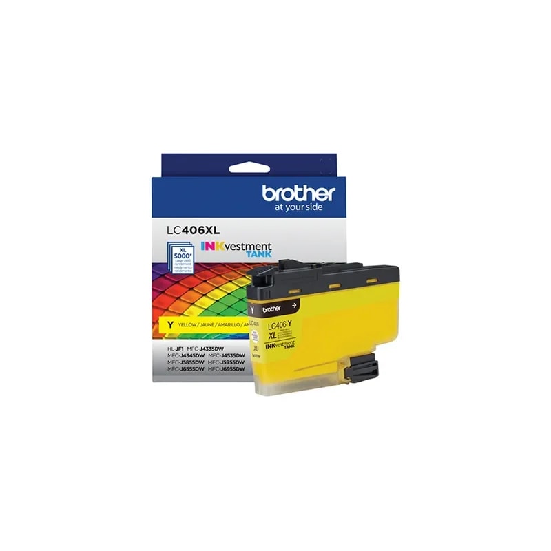 Cartucho De Tinta Yellow Brother LC406XLYS Compatible MFCJ6955DW