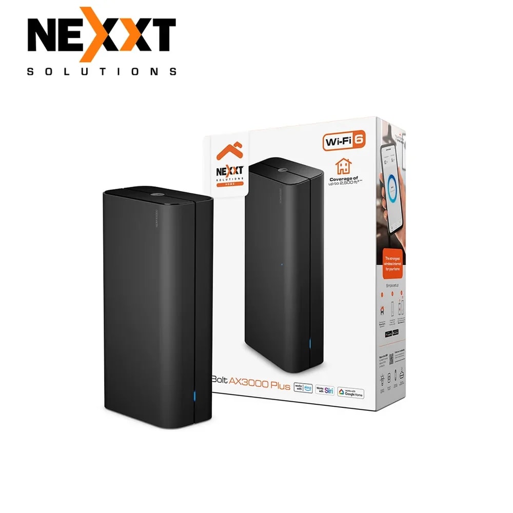 Sistema WIFI 6 Mesh Nexxt AX3000 - 3000 Mbps- 4 Puertos LAN