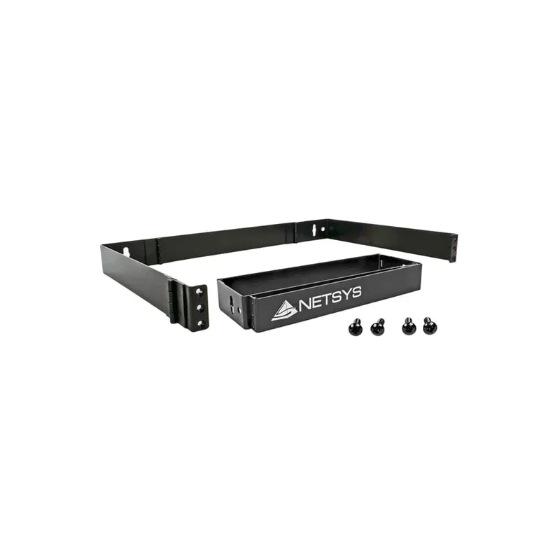 Soporte De Pared 1U Netsys 30.48CM Profundidad Con Bisagra