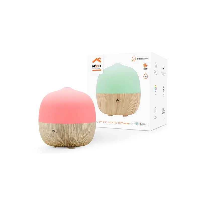 Aromatizador Nexxt Smart WIFI Difusor Aromas Iluminacion LED RGB