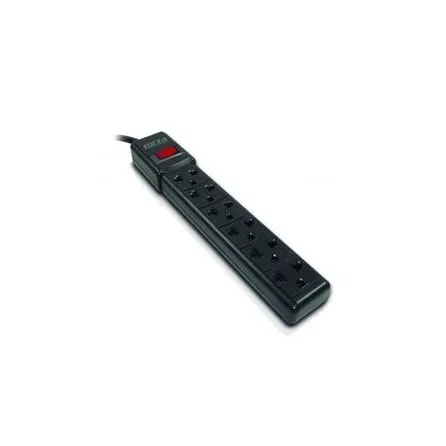 Regleta Forza 6 Tomas 110V Supresor De Picos - Negro
