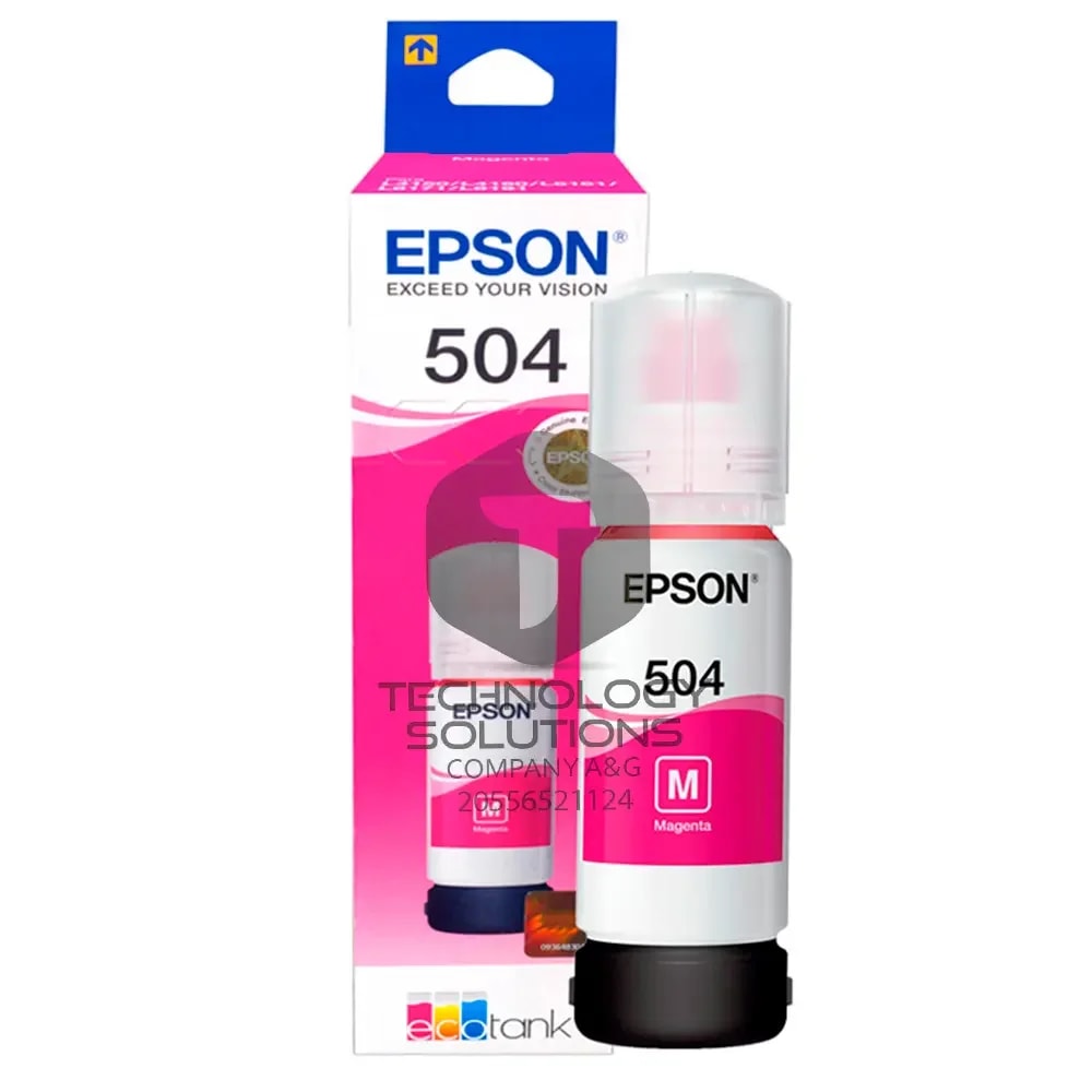 Botella De Tinta Epson T504320 Magenta 70ml - L4150,L4160,L6161,L6171,L6191,L14150,L4260,L4360