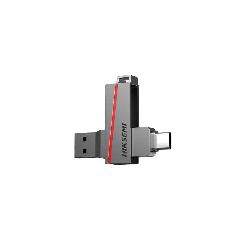 PEN Drive Hiksemi 32GB Dual SIM USB3.2 Y Tipo C Gris