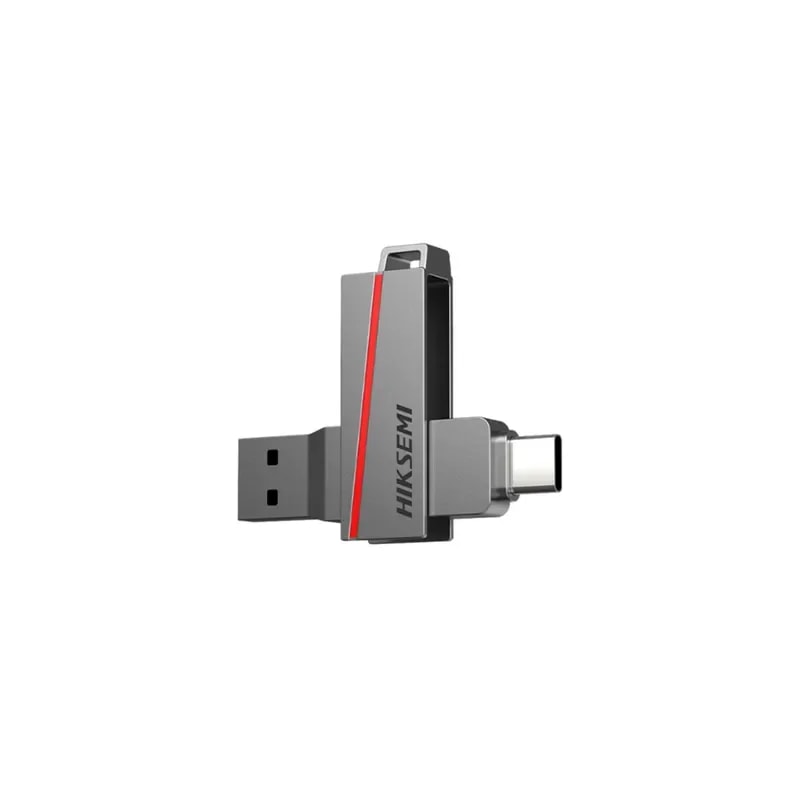 PEN Drive Hiksemi 64GB Dual SIM USB3.2 Y Tipo C Gris