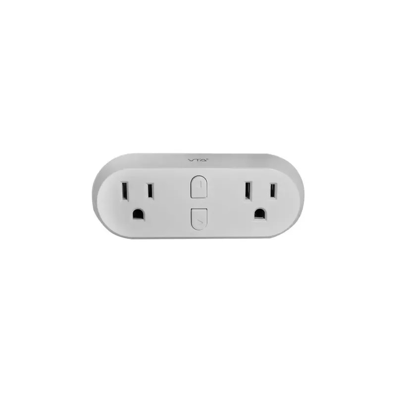 Tomacorriente VTA Sobrepuesto Smart WIFI 2 Tomas