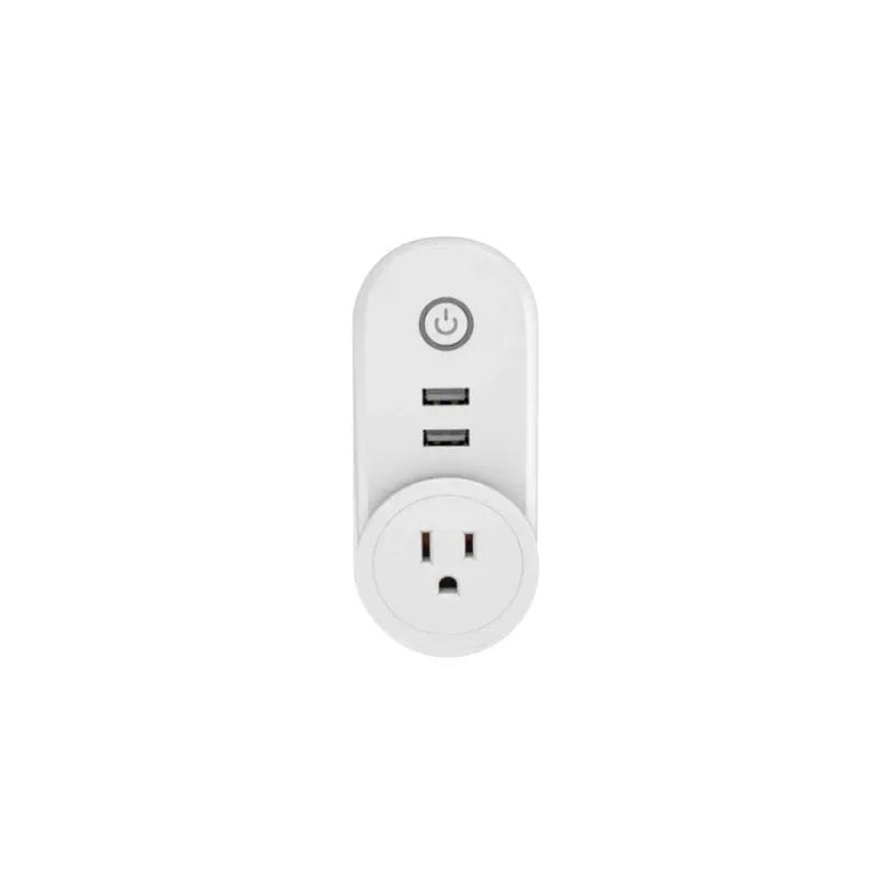 Tomacorriente VTA Sobrepuesto Smart WIFI 1 Toma 2 USB