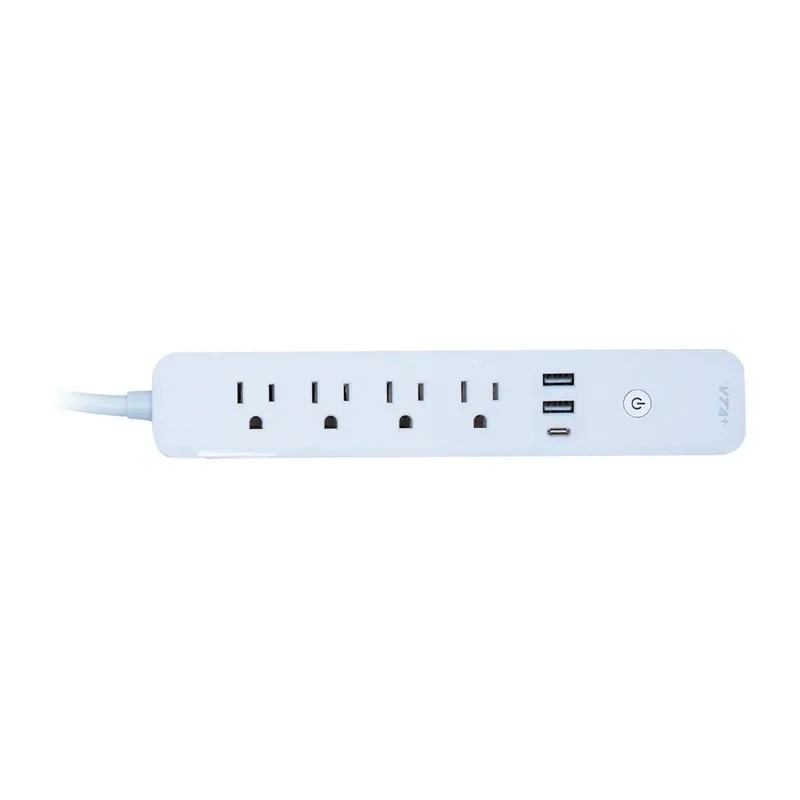 Regleta VTA Smart WIFI 4 Tomas. USB-Ax2 Usb-c - Multitoma Blanca