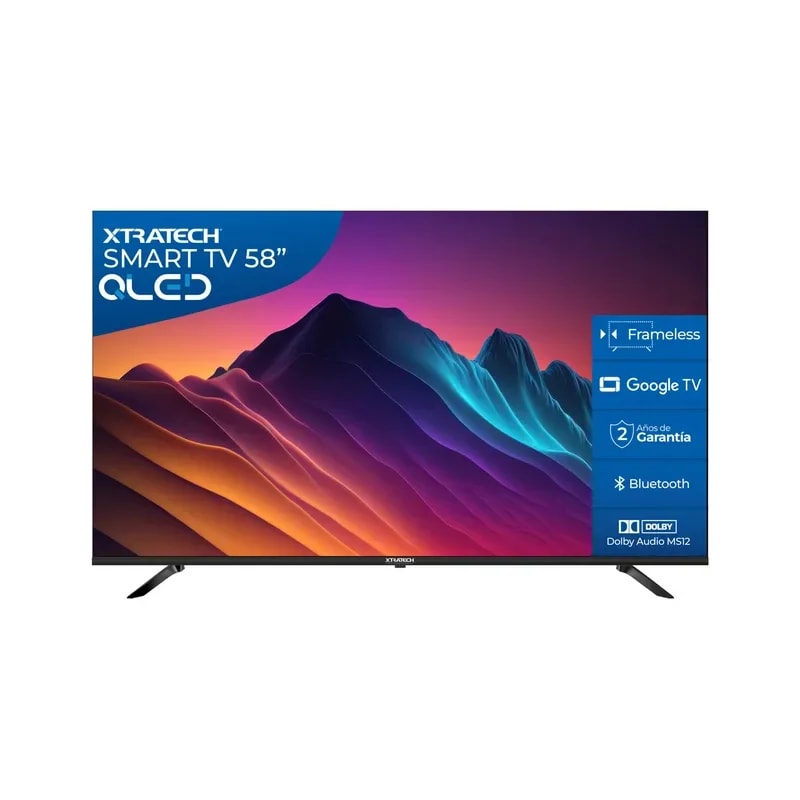 Televisor Xtratech 58" QLED 4K UHD Smart Google TV