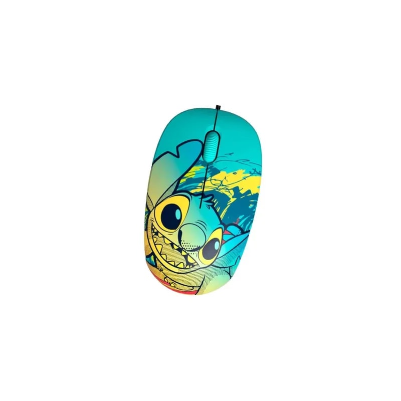 Mouse Xtech Alambrico Disney Stich USB - Azul