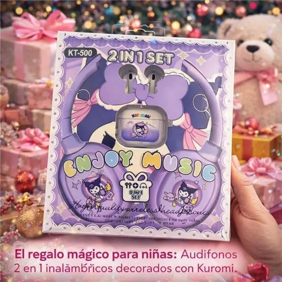 AUDIFONO BT ENJOY KT-500 2in1 SET