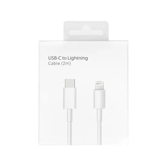 Cable iphone USB-C a LIGHTNING 2 metros CERTIFICADO