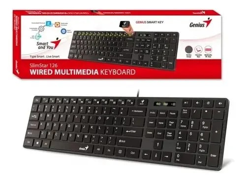 TECLADO PC GENIUS SlimStar 126