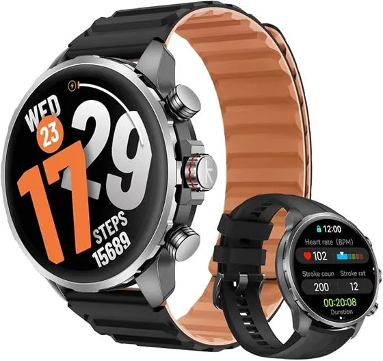 SMARTWATCH KIESLECT KR3 Steel Black