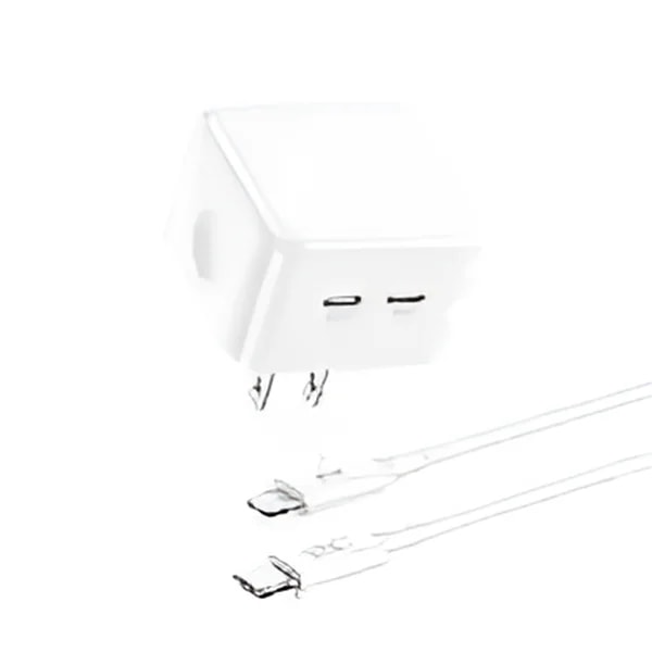 CARGADOR XO L102 35W dual Type-c lightning
