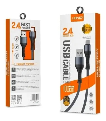 CABLE LDNIO LS401 TIPO C 1MTR