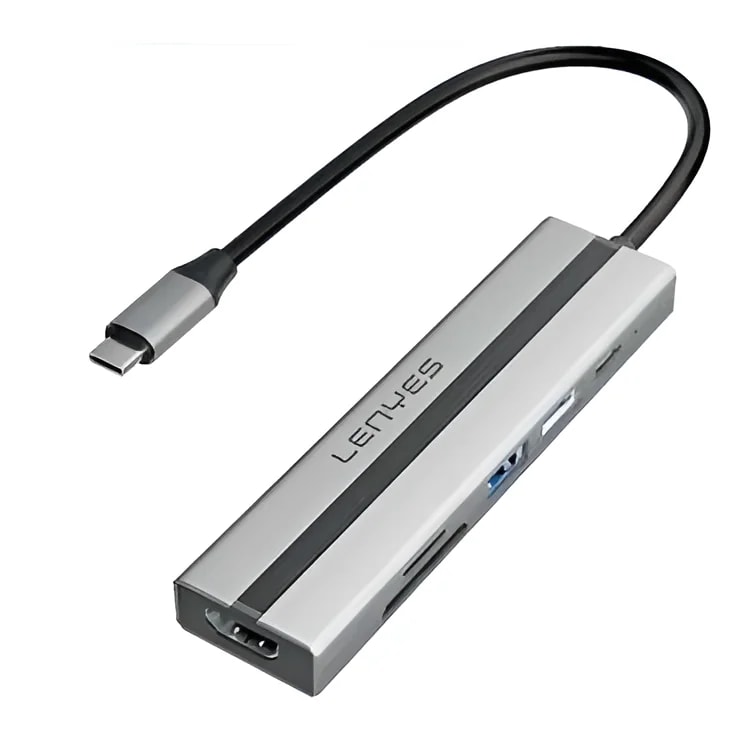 Adaptador Lenyes AX128 Hub 6 en 1