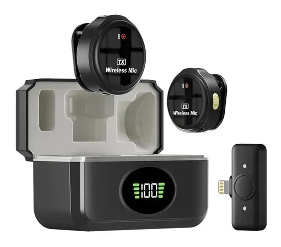 Micrófono inalámbrico Q8 doble Lightning.