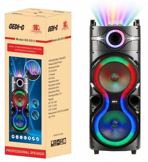 PARLANTE BT GD-2012 3*10 pulg