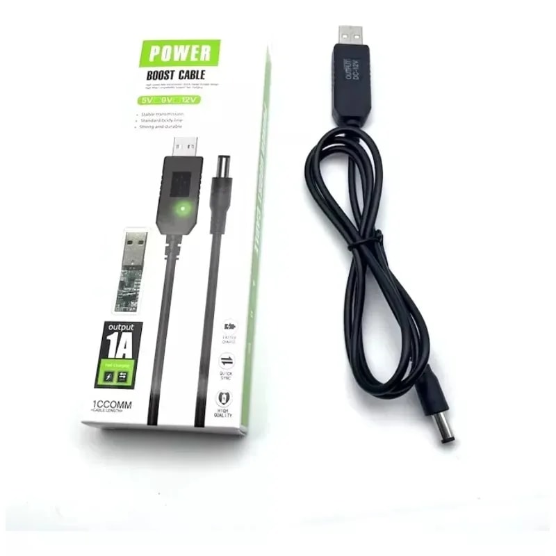Cable Convertidor USB 5V/1A A Plub 12V/1A