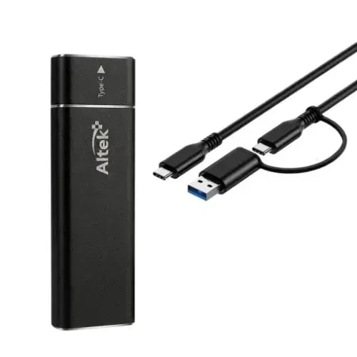 Capsula Altek NVME USB 3.2/TIPO C 10 Gbps Aluminio