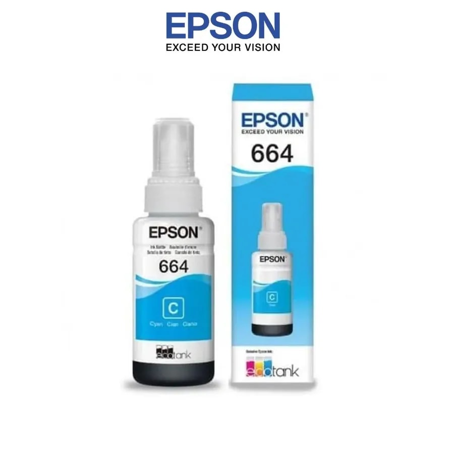 Tinta Epson 664 70ML Cyan Impr L200 L110 L210 L350 L355 L555