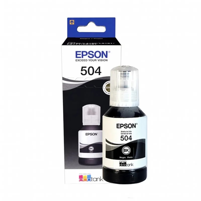 Tinta Epson 504 127ML Negra Impr L4260 L4150 L4160 L6161 L6171 L6191