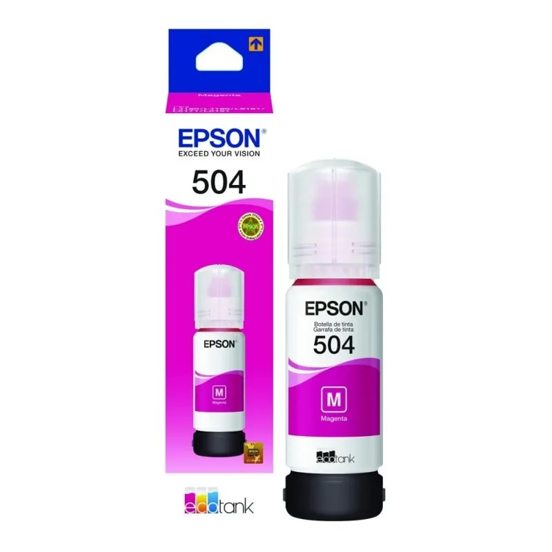 Tinta Epson 504 70ML Magenta Impr L4260 L4150 L4160 L6161 L6171 L6191