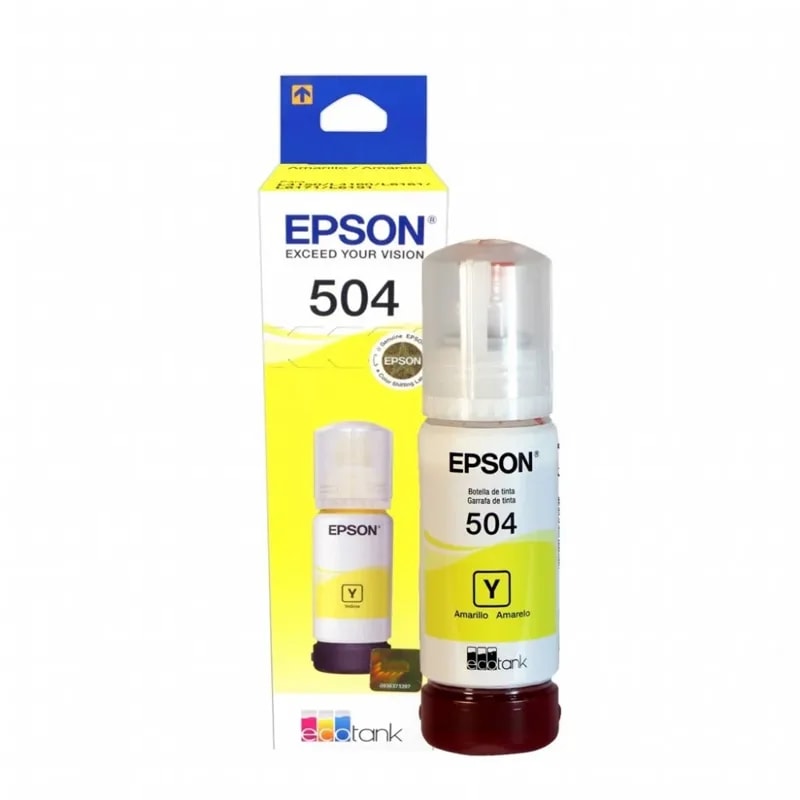 Tinta Epson 504 70ML Yellow Impr L4260 L4150 L4160 L6161 L6171 L6191