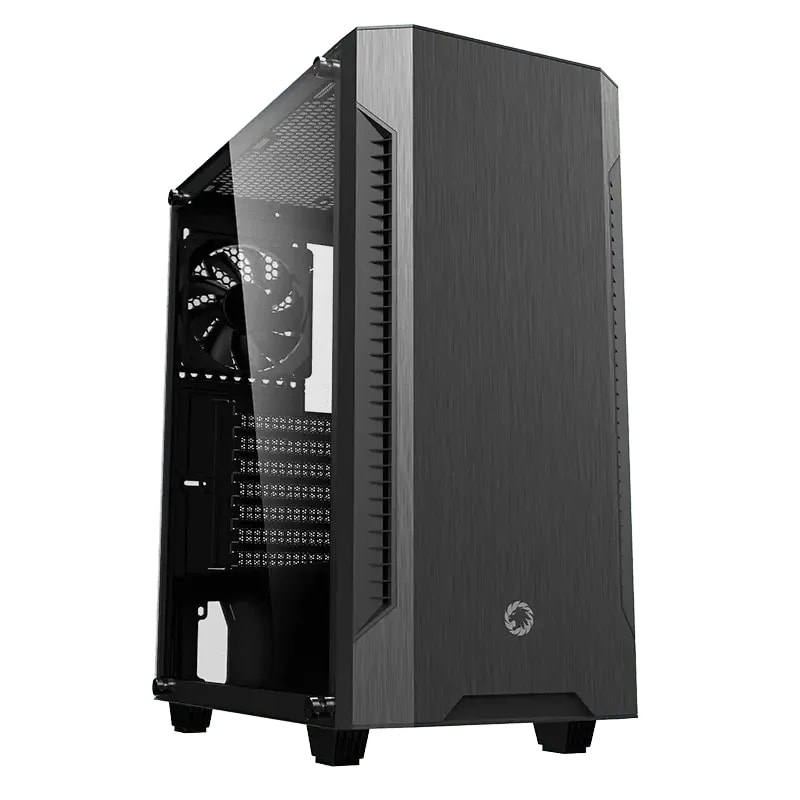Case Gamemax Fortress TG BK ATX USB 3.0 / 2.0 FAN (frontal 2*12CM, Post. 1*12CM) Lat. Vidrio Temp.