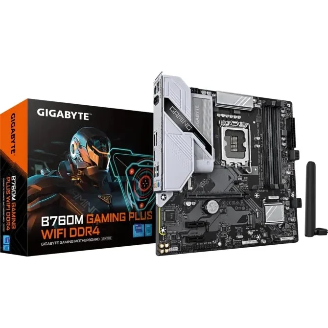 Mainboard Gigabyte B760M Gaming LGA1700 12TH 13TH 14TH DDR4 PCIE 4.0 WIFI Plus