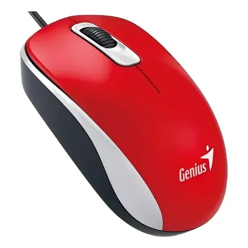 Mouse Genius DX-110 G5 Rojo 3 Bot. DPI 1200 USB